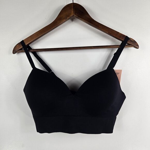 Shapermint Essentials Size Large Everyday Empower Contour Bra Wireless Black NWT - Picture 1 of 6